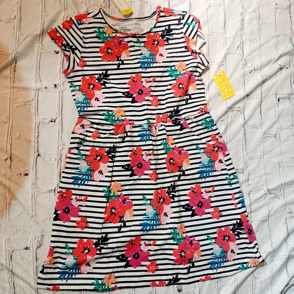 Rumi and Ryder Other - Rumi and Ryder Striped Floral Girls Dress NWT